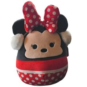 Squishmallow 9" 22 Cm Disney‎ Minnie Mouse Winter Love Kelly  Soft Toy